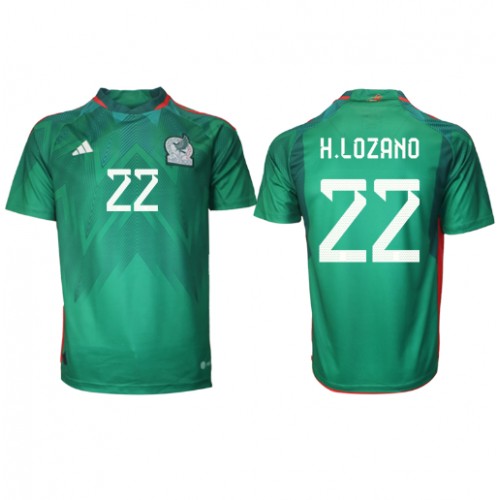 Mexico Hirving Lozano #22 Hjemmedrakt VM 2022 Kortermet Mexico Hirving Lozano #22 Hjemmedrakt VM 2022 Kortermet